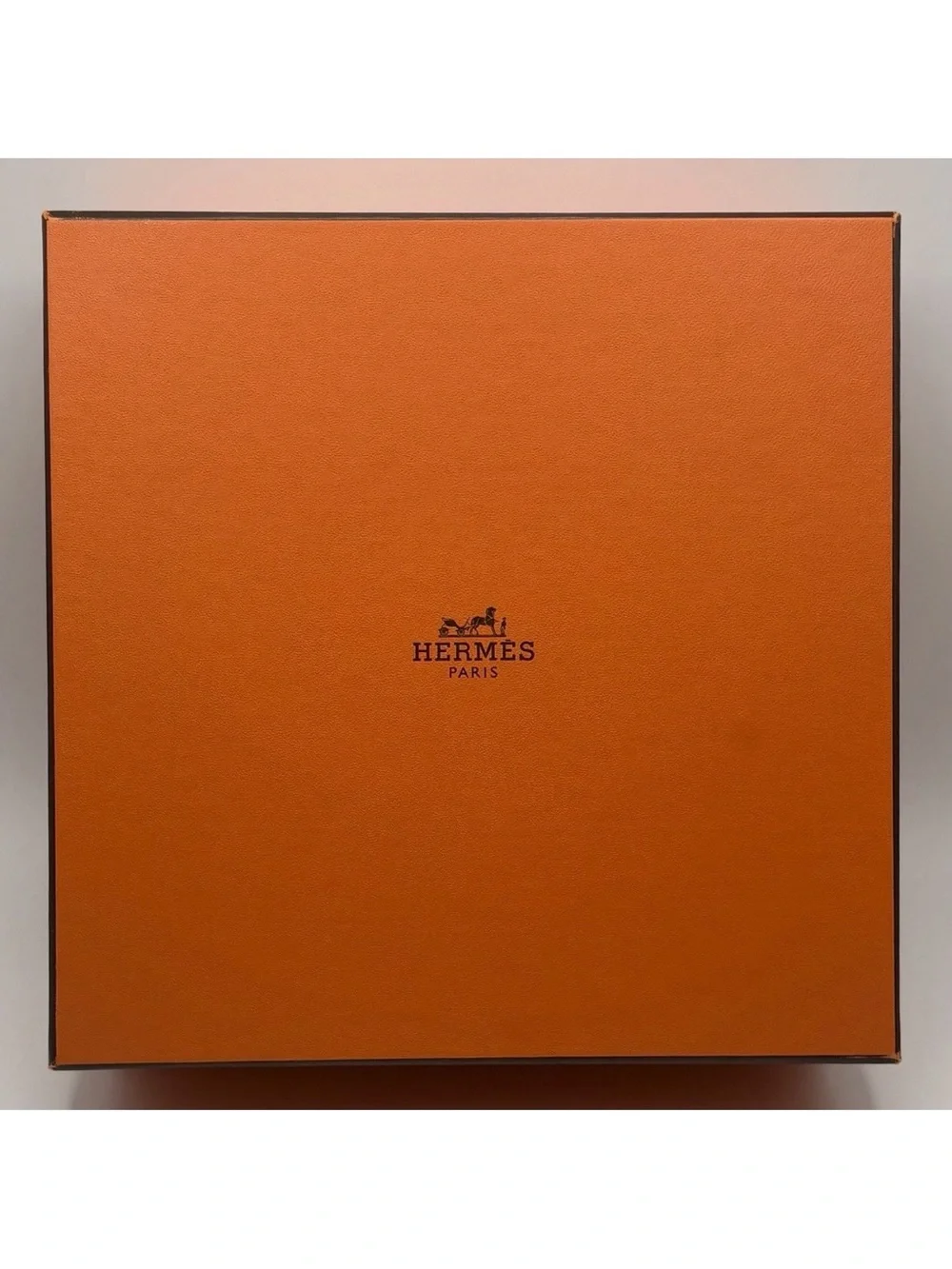 Hermes Orange Medium Gift Storage Box (Empty) Logo 8